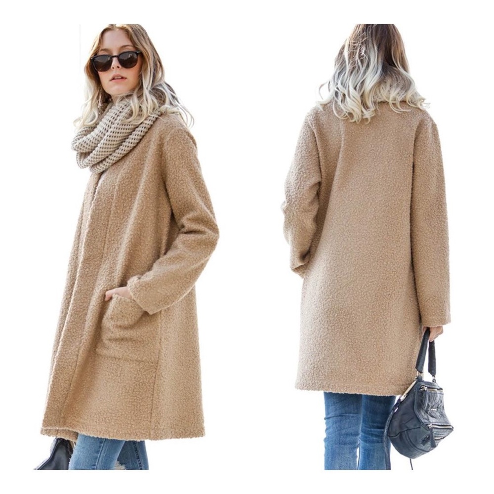 Cozy Open Front Oversized Jacket Coat - Picture 3 of 4